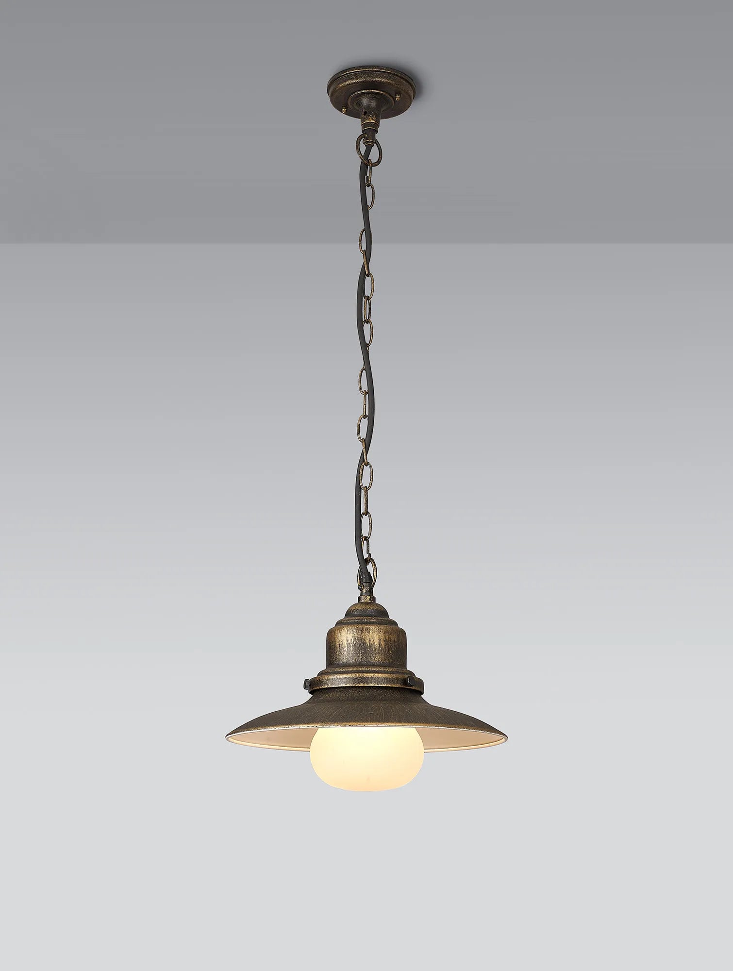 Martell 32cm Pendant E27, IP44 2yrs Warranty- Black/ Dark Grey Finishes