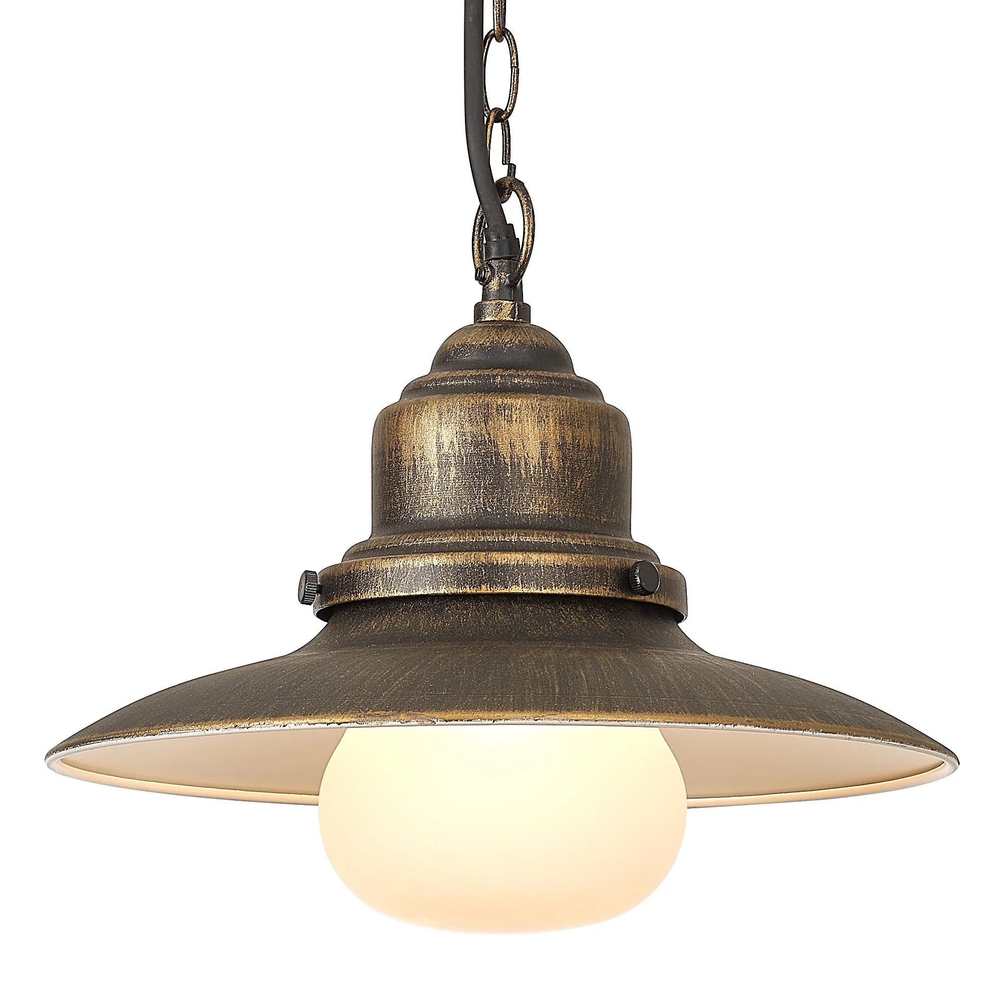 Martell 32cm Pendant E27, IP44 2yrs Warranty- Black/ Dark Grey Finishes