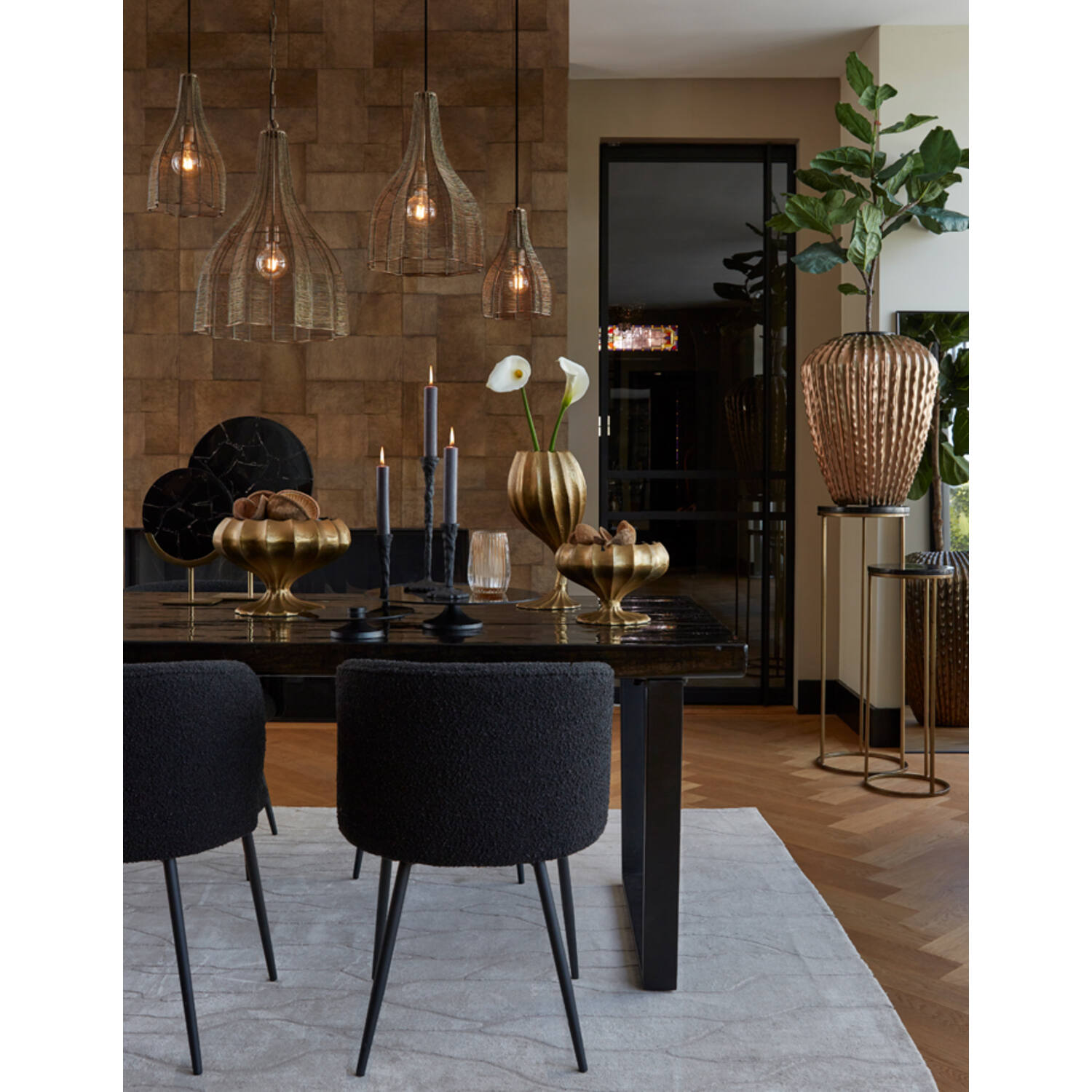 Mariama 1Lt Hanging lamp - Antique Bronze