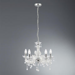 Marie Therese 5Lt Centre Ceiling Light - Chrome & Clear Finish