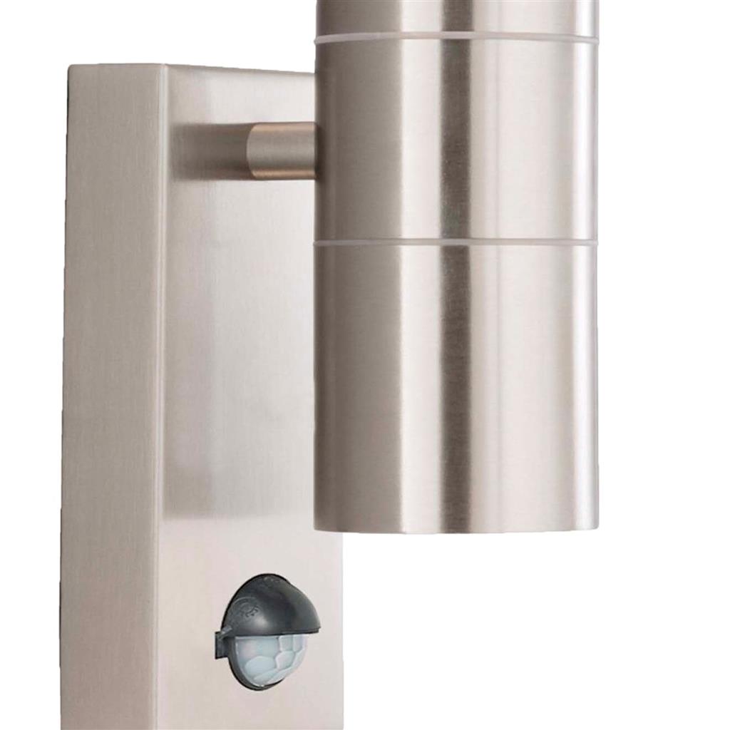 METRO OUTDOOR WALL LIGHT - STAINLESS STEEL METAL & GLASS