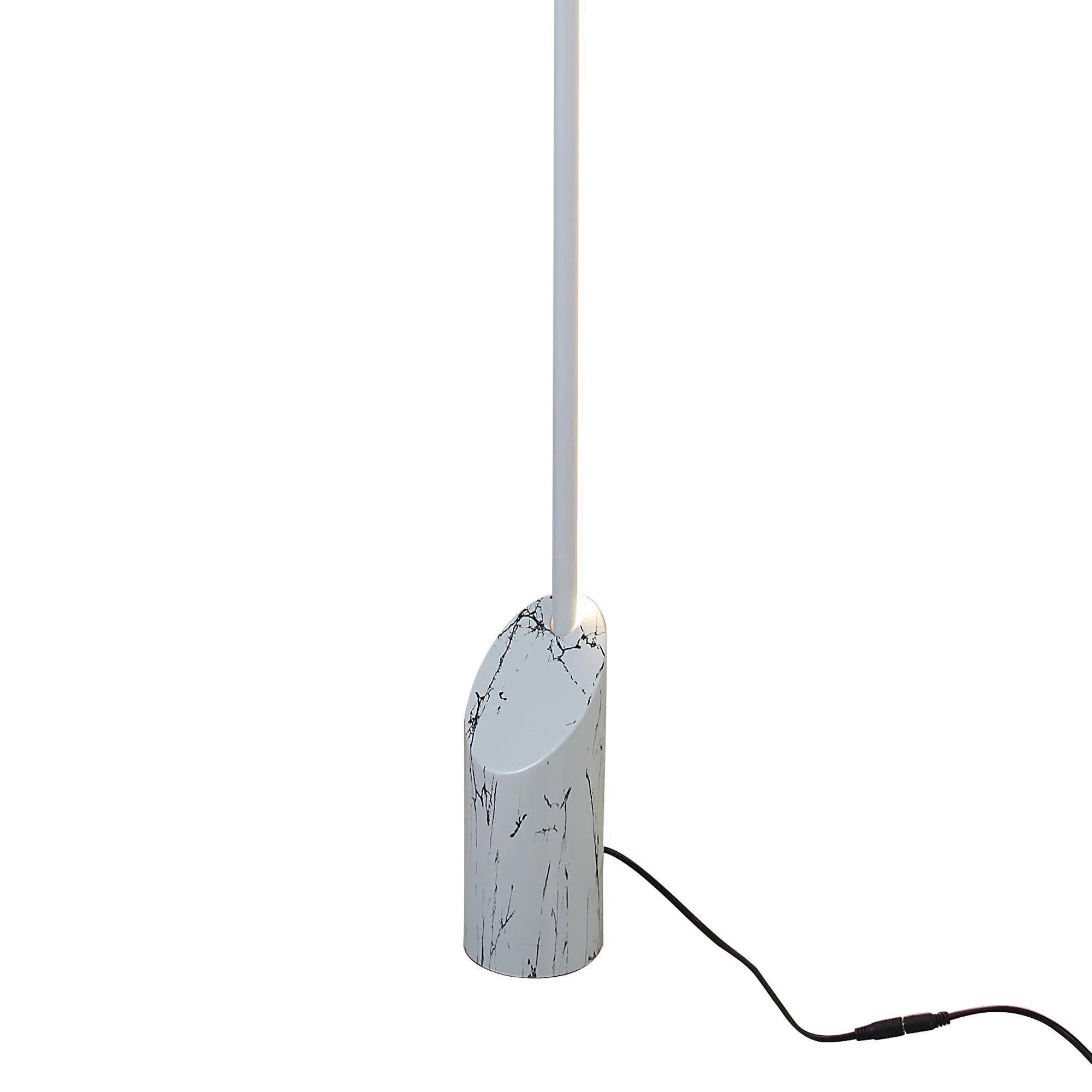 Marmol Floor Lamp- Black & White Marble/White & Black