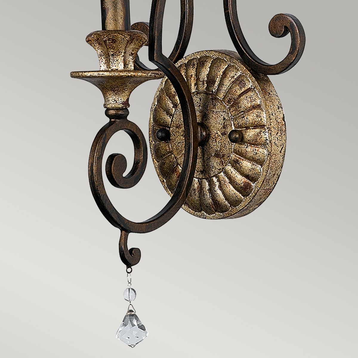 Marquette 1Lt Wall Light - Heirloom Finish
