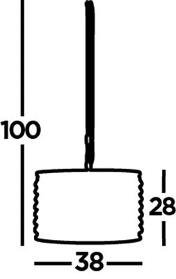 Marquise 3Lt Drum Crystal Ceiling Light - Antique Copper Metal & Glass