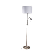 Marshall Mother and Child Floor Lamp Satin Chrome & Antique Brass