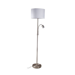 Marshall Mother and Child Floor Lamp Satin Chrome & Antique Brass