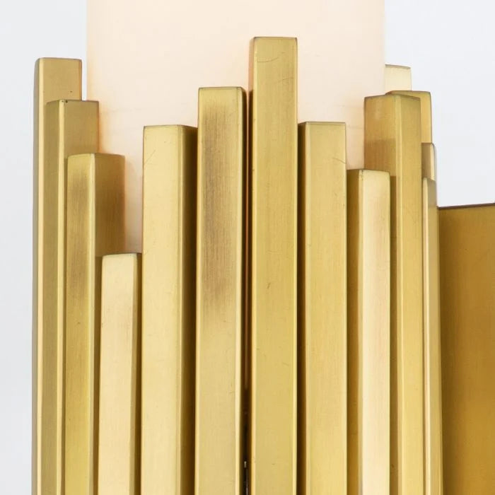 Marvelle 2 lt Wall Light - Aged Brass