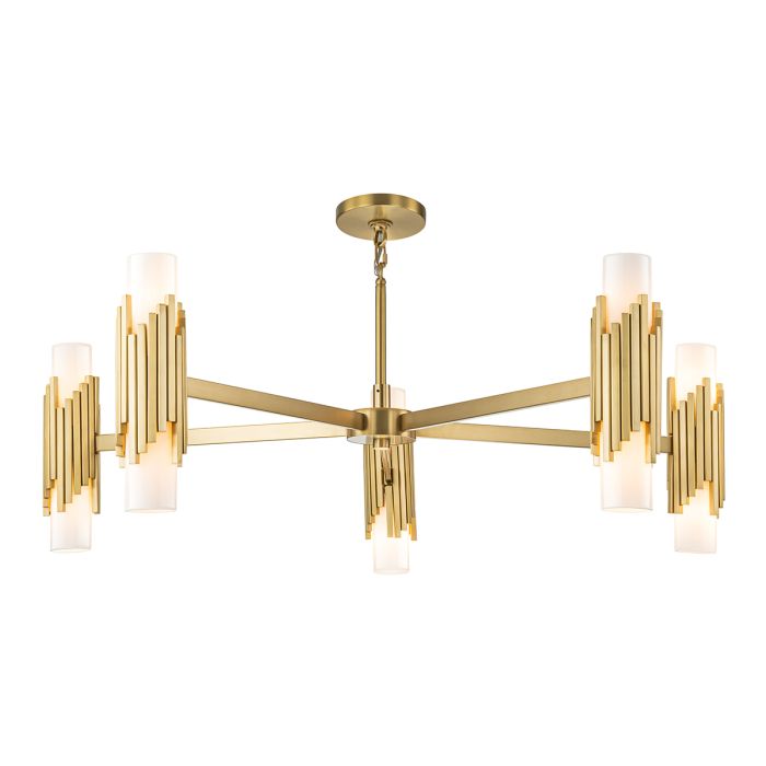 Marvele 6/8/10 Lt Chandelier - Aged Brass