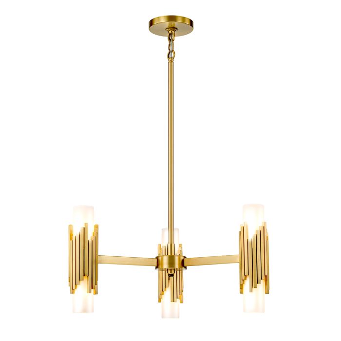 Marvele 6/8/10 Lt Chandelier - Aged Brass