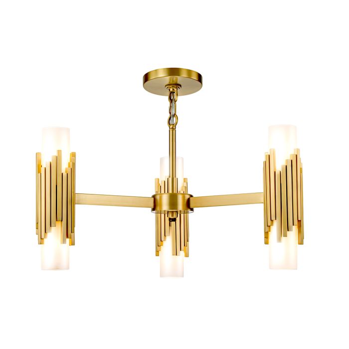 Marvele 6/8/10 Lt Chandelier - Aged Brass