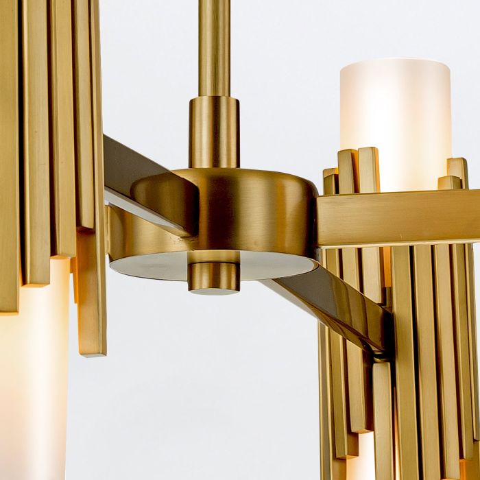 Marvele 6/8/10 Lt Chandelier - Aged Brass