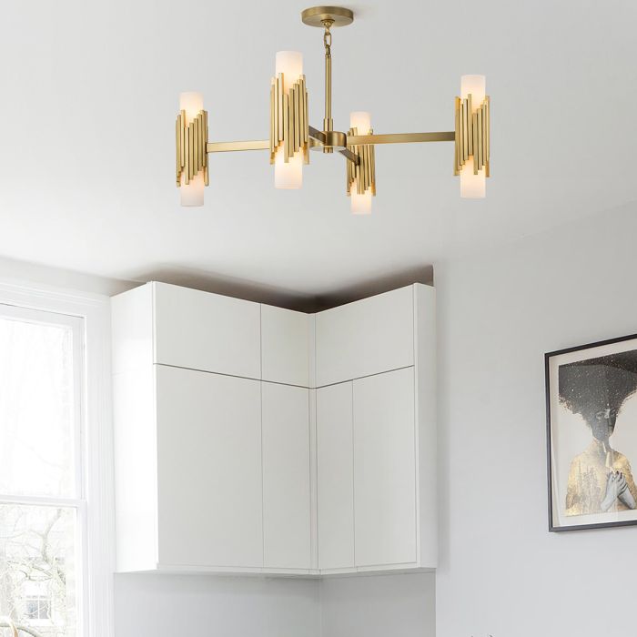 Marvele 6/8/10 Lt Chandelier - Aged Brass