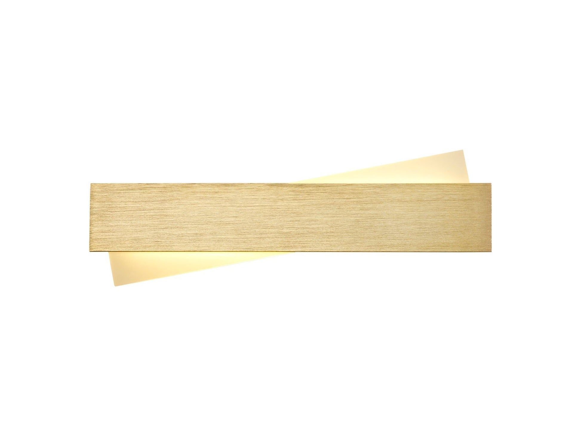 Mash Wall Lamp, 1 x 8W LED, 3000K, 640lm, 3yrs Warranty - Brushed Gold & Frosted White Finish IP20