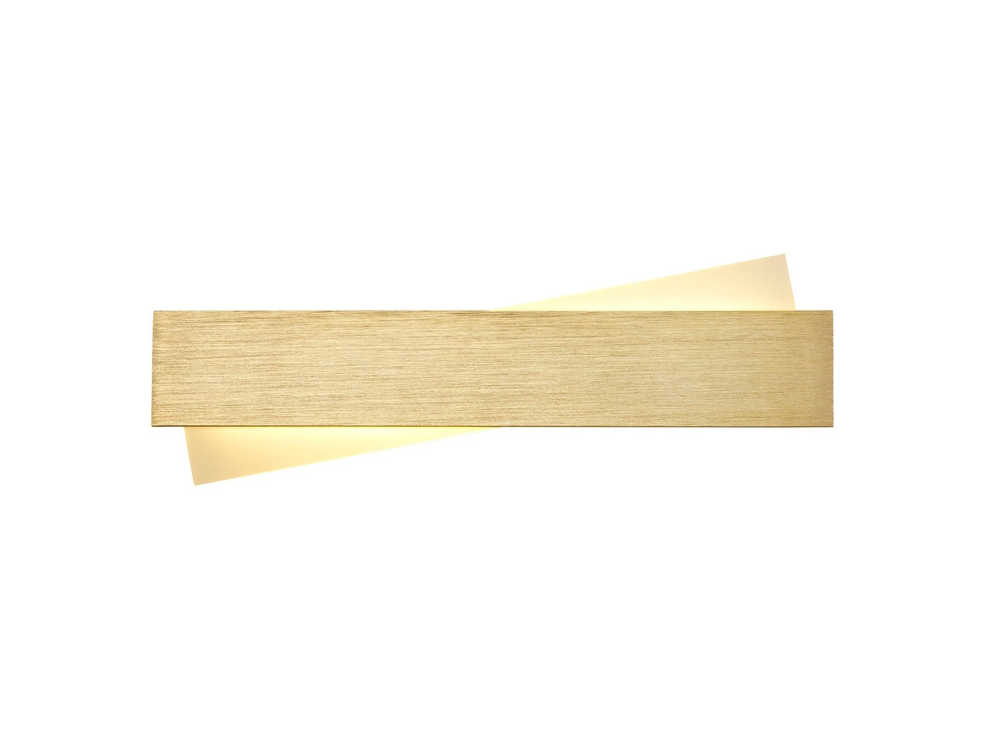 Mash Wall Lamp, 1 x 8W LED, 3000K, 640lm, 3yrs Warranty - Brushed Gold & Frosted White Finish IP20