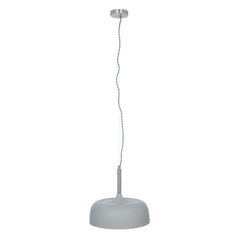 Matt Grey Domed Metal Pendant - Cusack Lighting