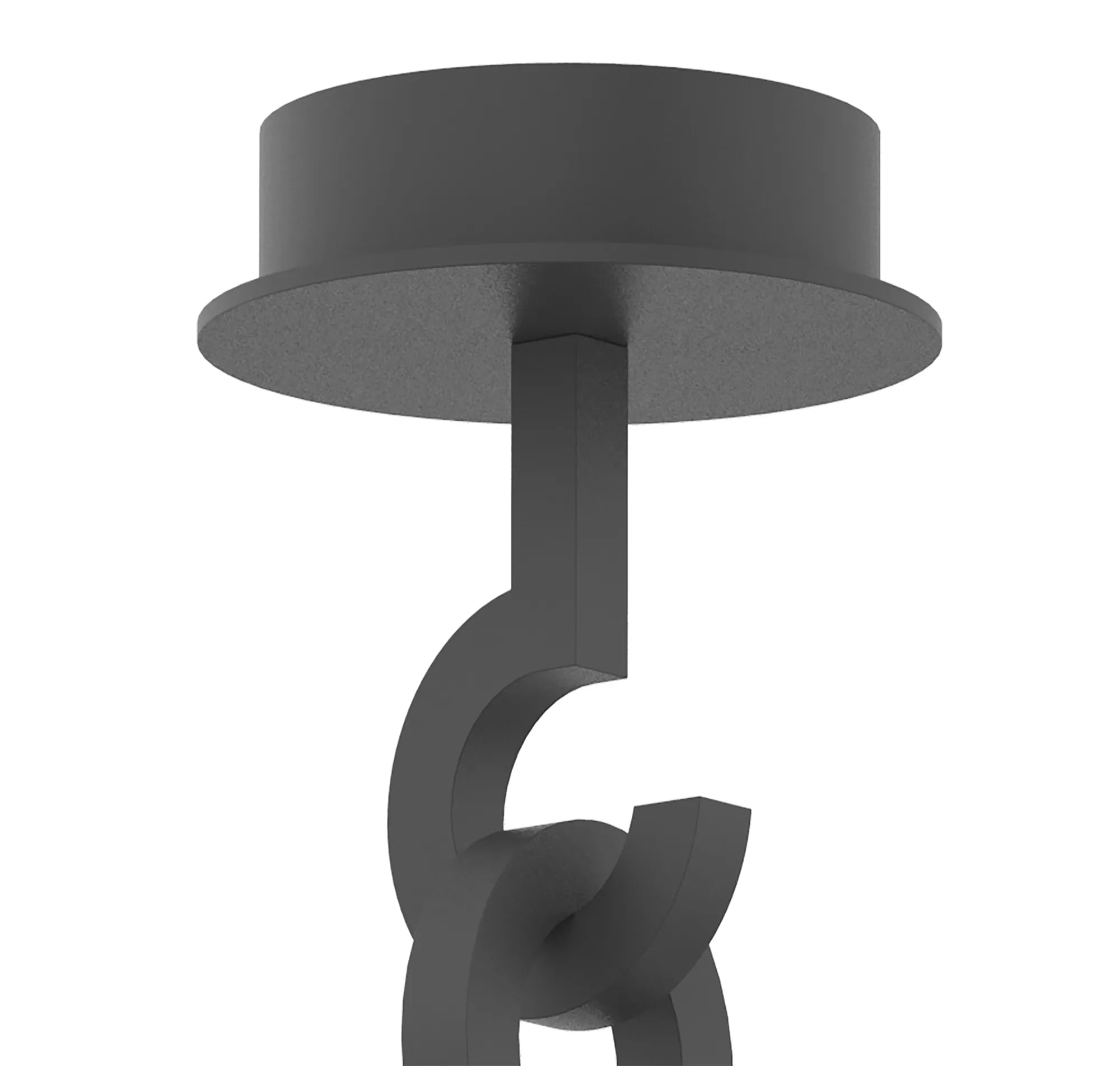 Maya Flush Ceiling Light IP54- Anthracite
