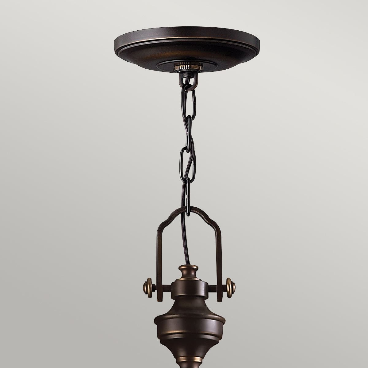 Mayflower 3Lt Pendant Ceiling Light - Olde Bronze Finish