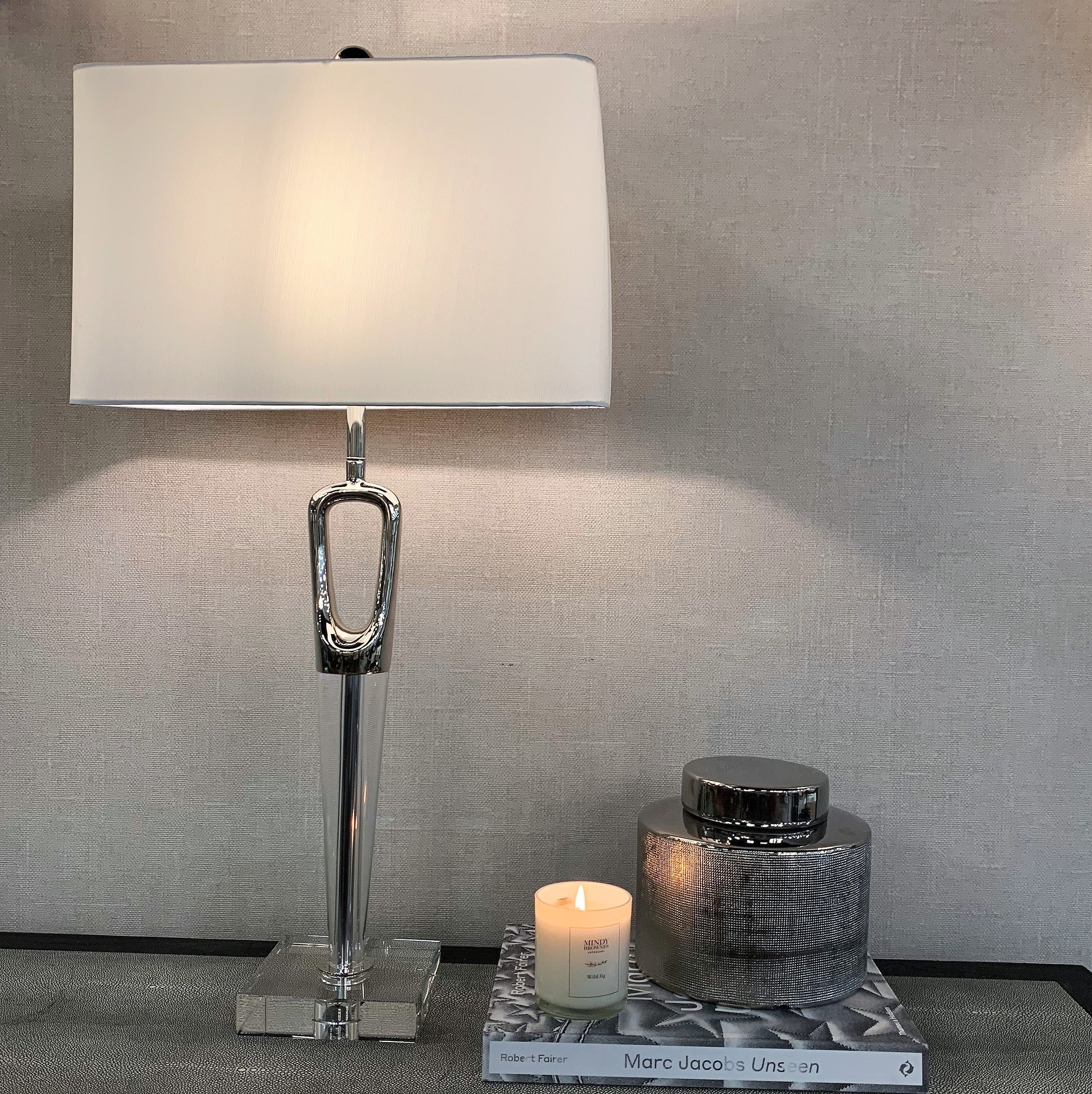 Maren Lamp - Crystal & Chrome Finish