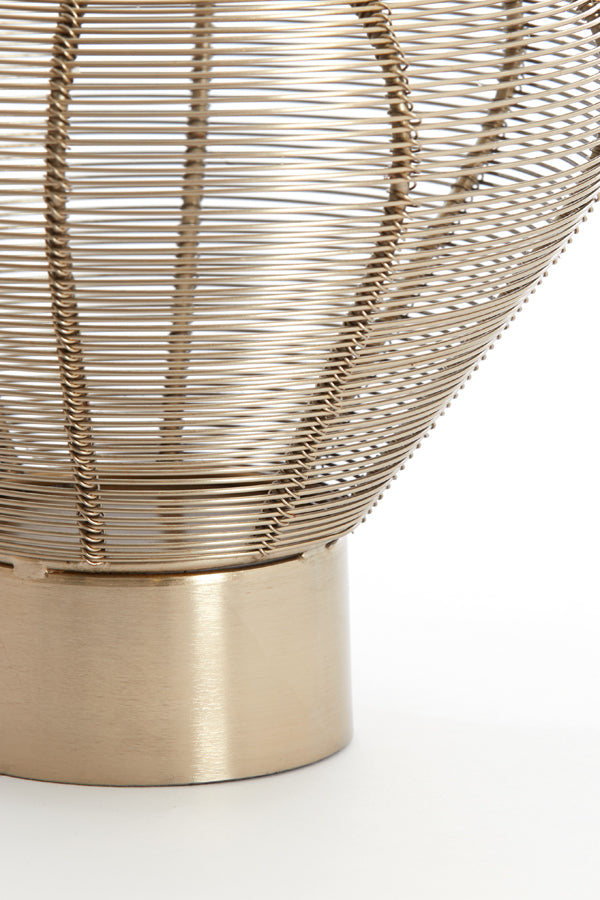 Mealynn Small Tealight - Light Gold Finish