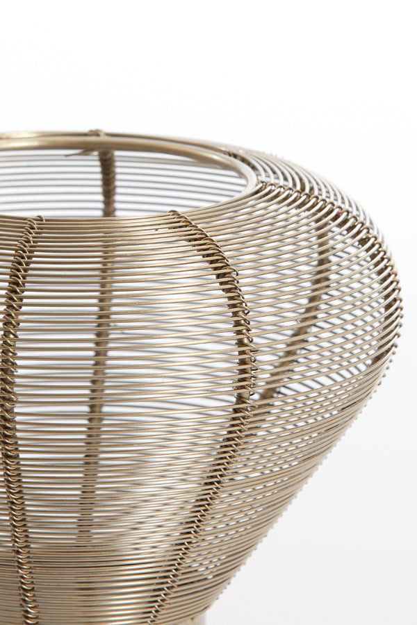 Mealynn Small Tealight - Light Gold Finish