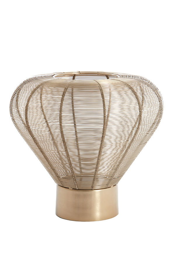 Mealynn Large Tealight - Light Gold Finish