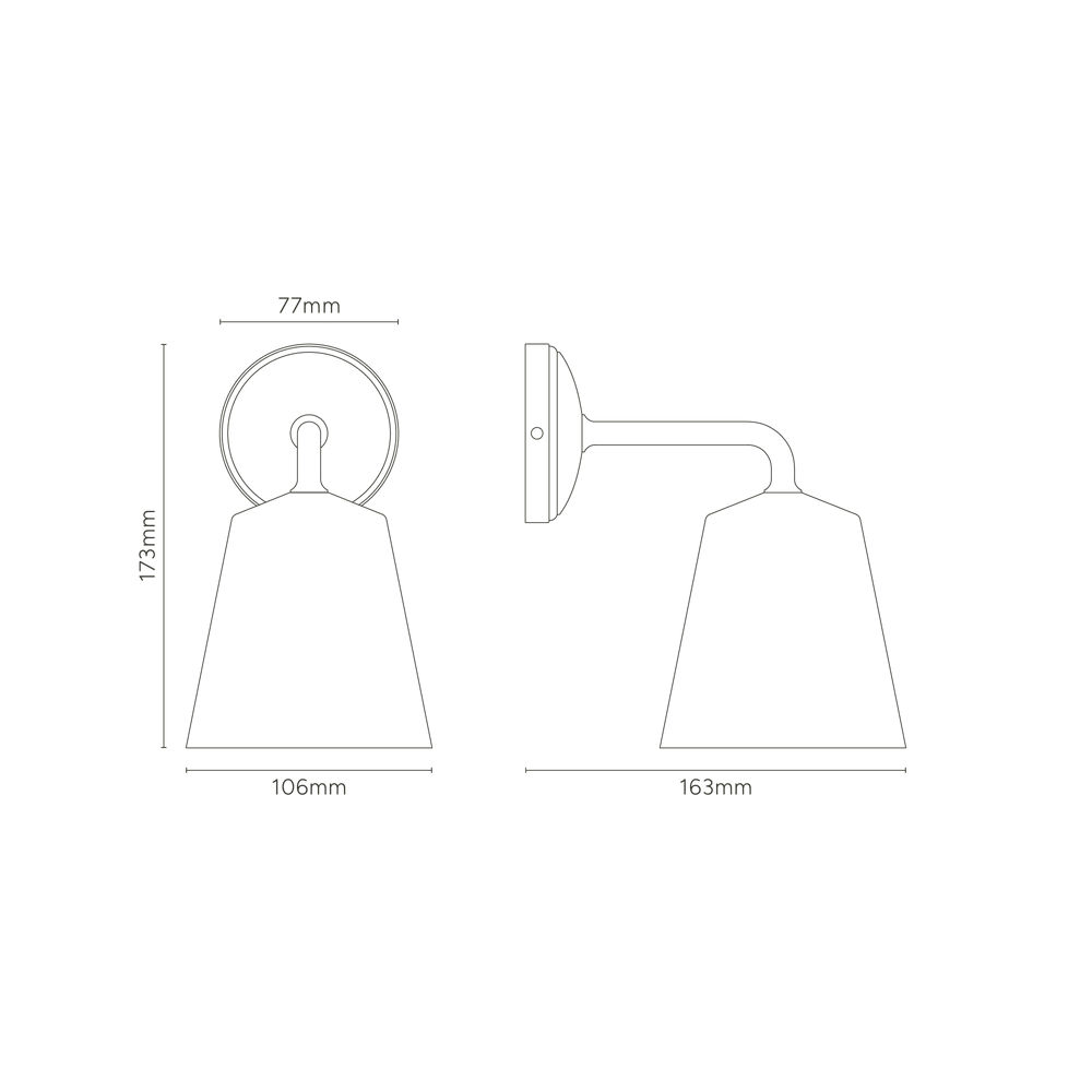 Richmond Wall Light- Brass