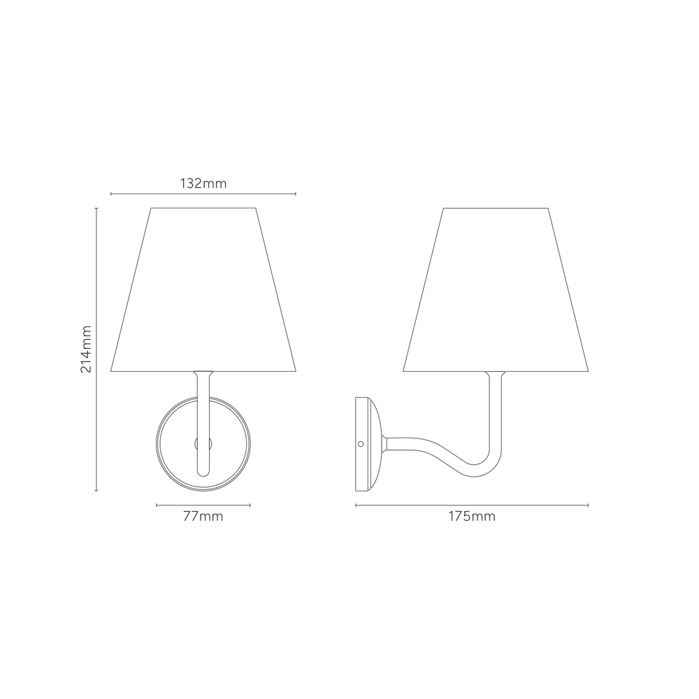 Malvern Wall Light- Brass and White Alabaster Finish
