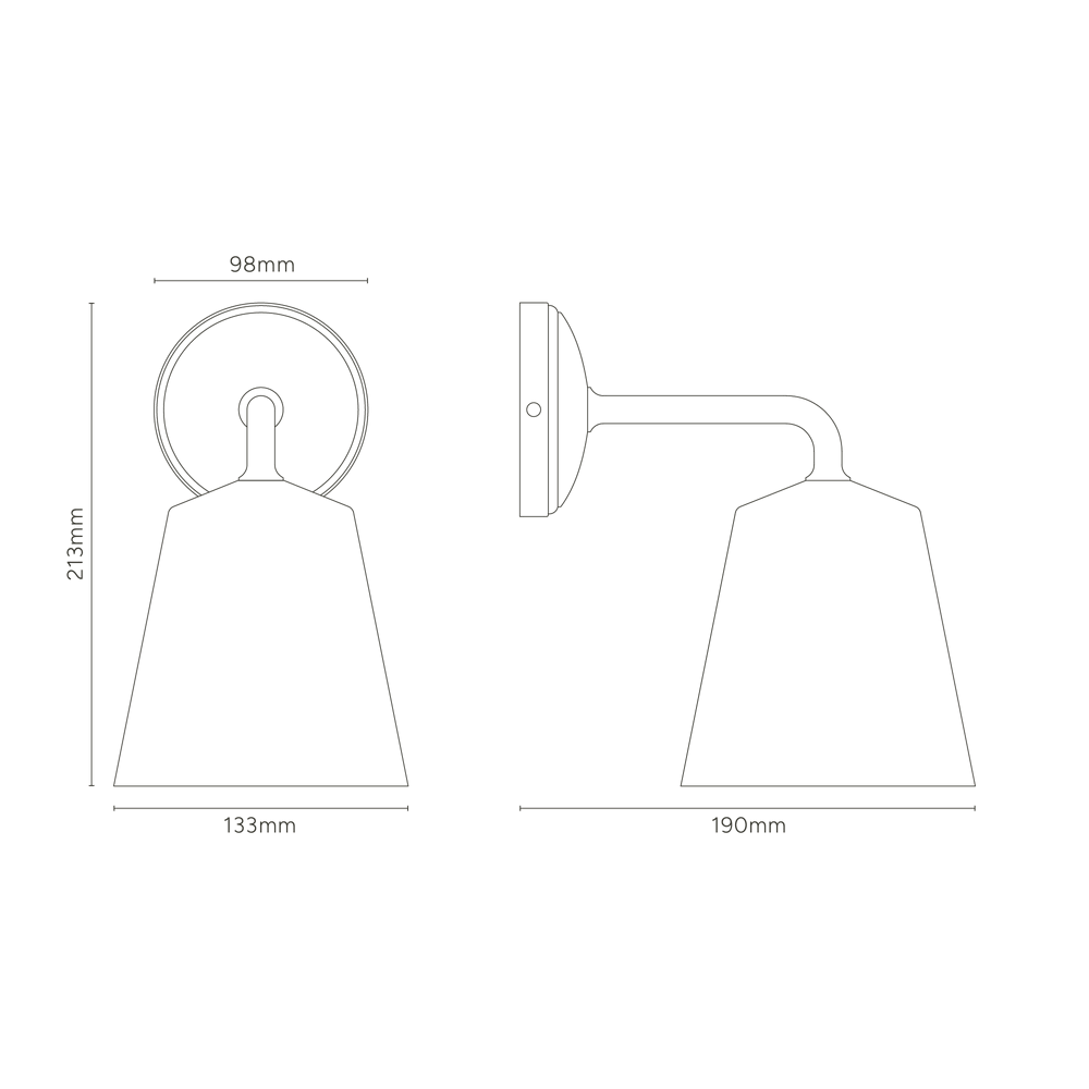 Richmond Wall Light- Brass