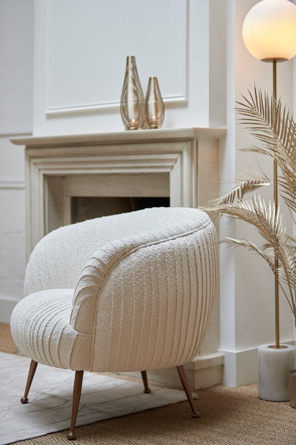 Medina Floor Lamp - Matt White Glass & Antique Bronze Finish