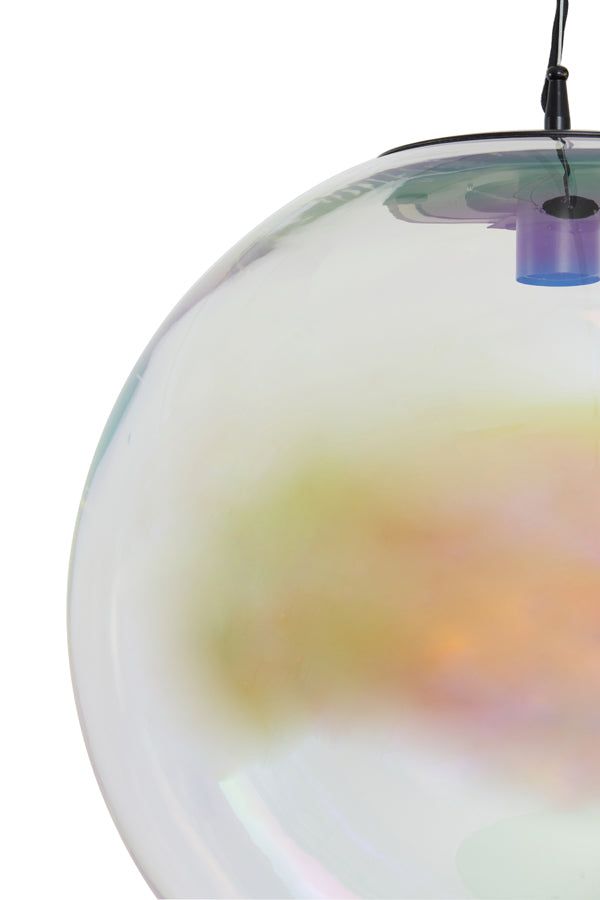 Medina X Large Hanging Lamp - Rainbow Glass Finish