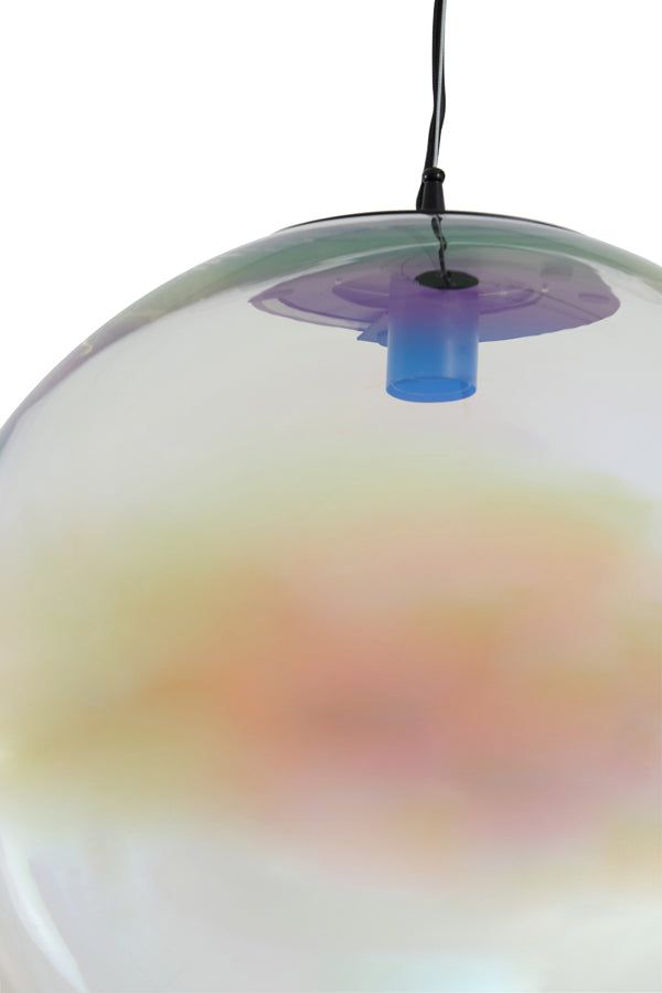 Medina X Large Hanging Lamp - Rainbow Glass Finish