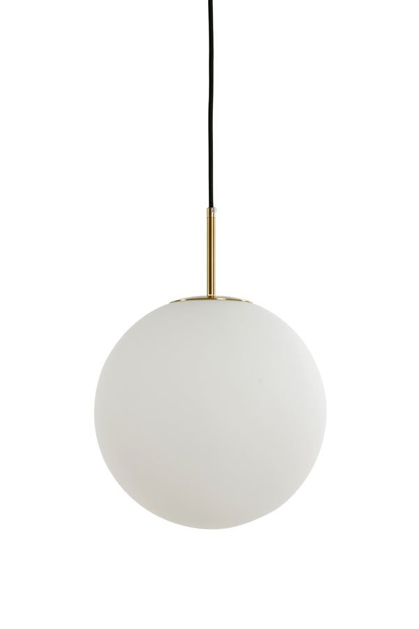 Medina Medium Hanging Lamp - Matt White Glass Finish