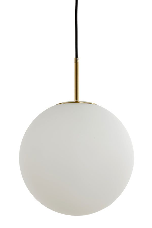 Medina Large Hanging Lamp - Matt White Glass Finish