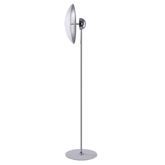 Sydney Floor Lamp Chrome with Matt White & Gold Base