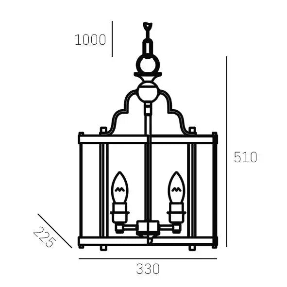 New York 3 Light Ceiling/ Pendant lamp