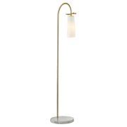 Floor lamp BOW White & Black Finish Marble Base