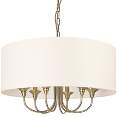 Abu Dhabi 2/5Lt Hanging Shade Light - Silver/Gold