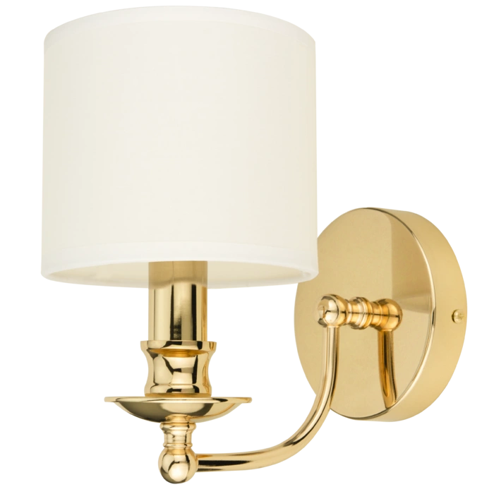 Abu Dhabi 1 Wall Light - Silver/Gold