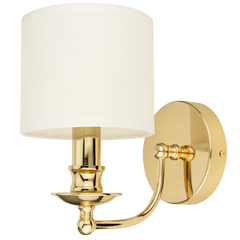 Abu Dhabi 1 Wall Light - Silver/Gold