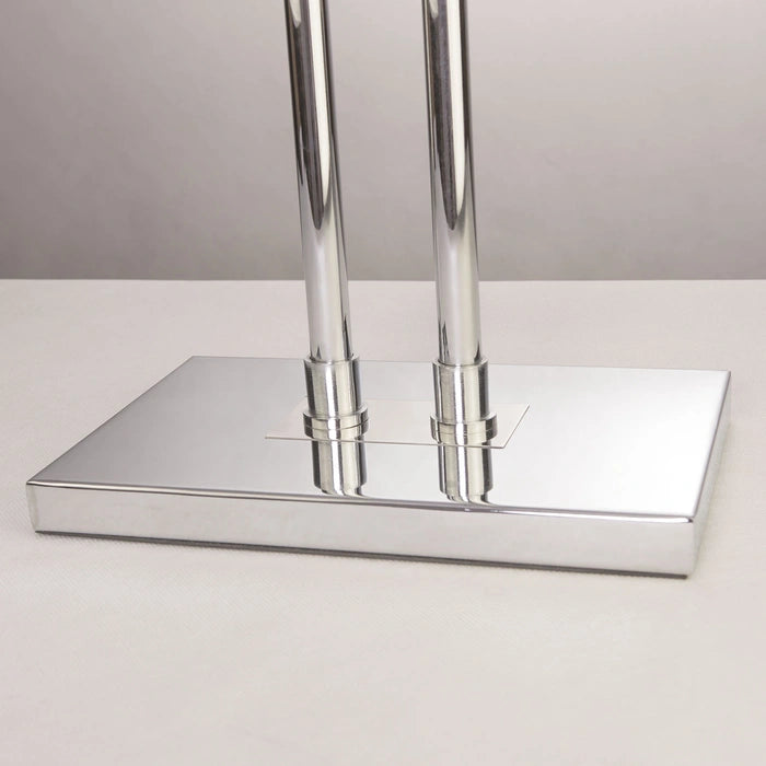 Athens Floor Lamp White Chrome Finish