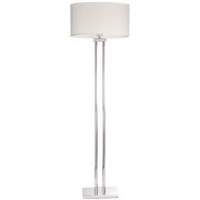 Athens Floor Lamp White Chrome Finish