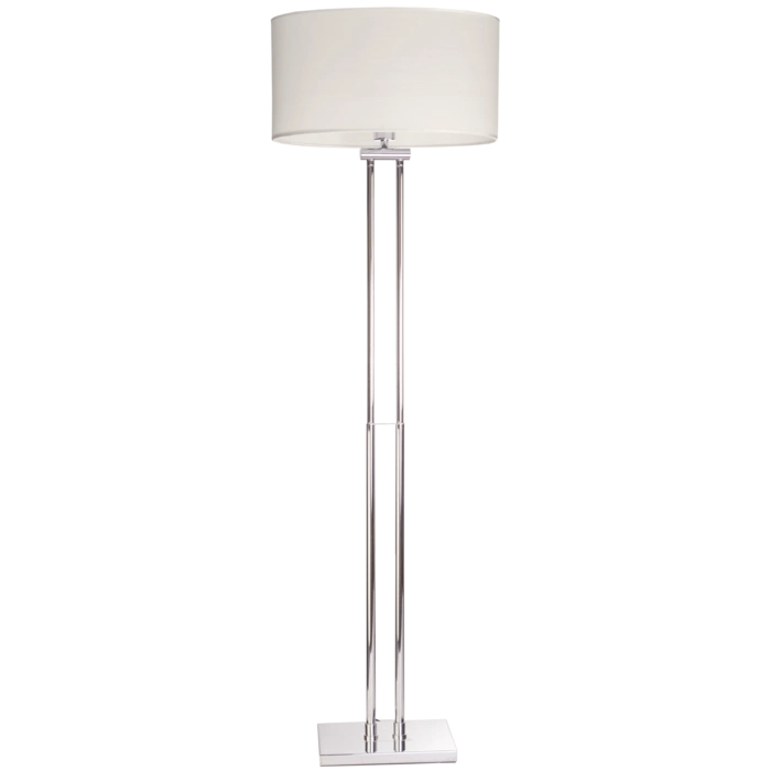 Athens Floor Lamp White Chrome Finish