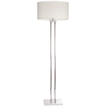Athens Floor Lamp White Chrome Finish