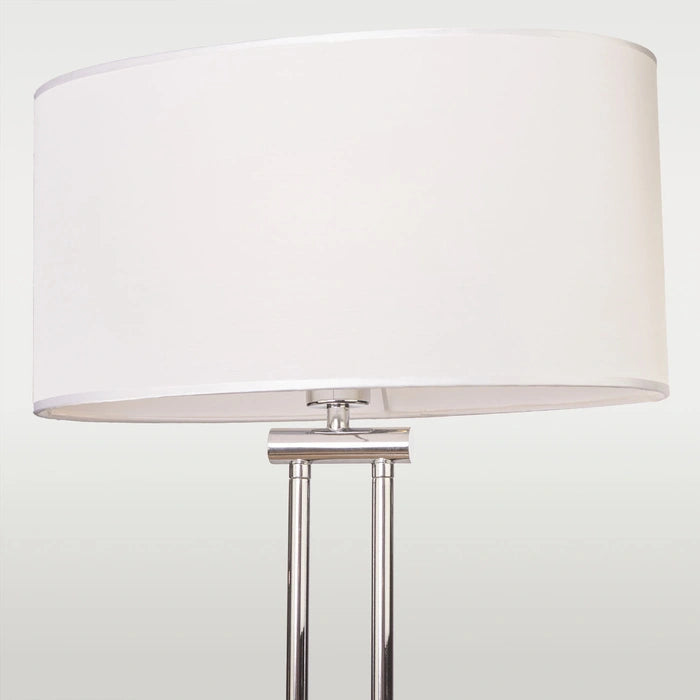 Athens Floor Lamp White Chrome Finish