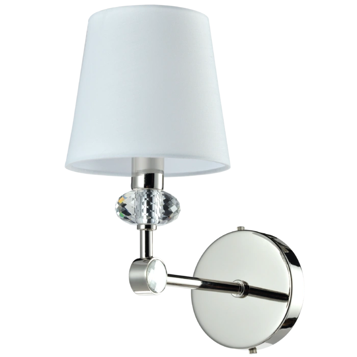 Doha 1Lt Wall Lamp - Nickel