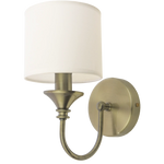 Abu Dhabi 2 Wall Light - Silver/Brass