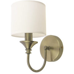 Abu Dhabi 2 Wall Light - Silver/Brass