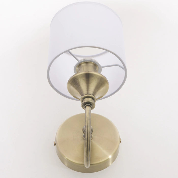 Abu Dhabi 2 Wall Light - Silver/Brass