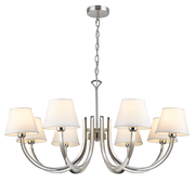 Atlanta 8Lt Multi-Arm Pendant - Polished Nickel