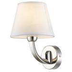 Atlanta 1Lt Wall Lamp - Nickel/Gold